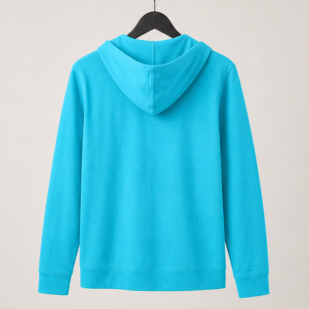 Women's Lightweight Full Zip Hoodie, Textured Cotton Zip Up, T-Shirt Hoodie - image 2